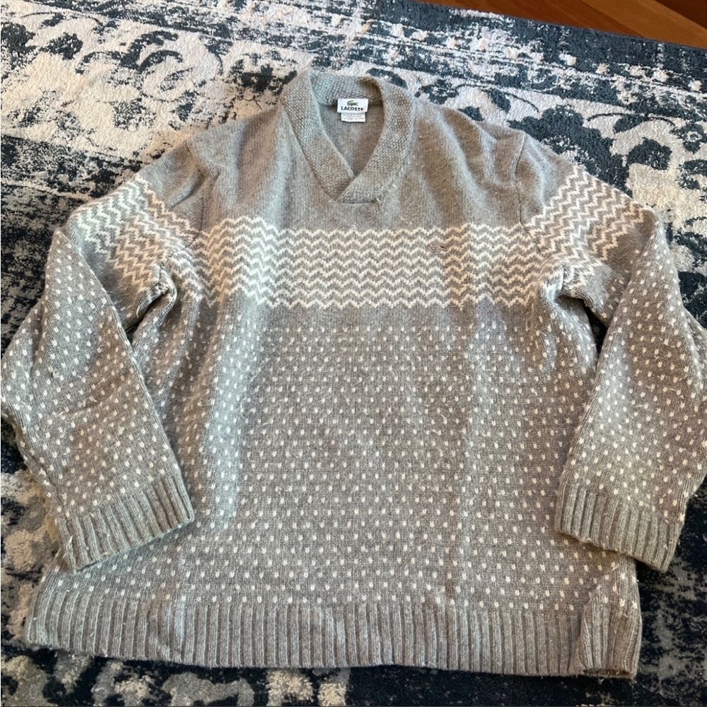 Lacoste sweater size 6‎